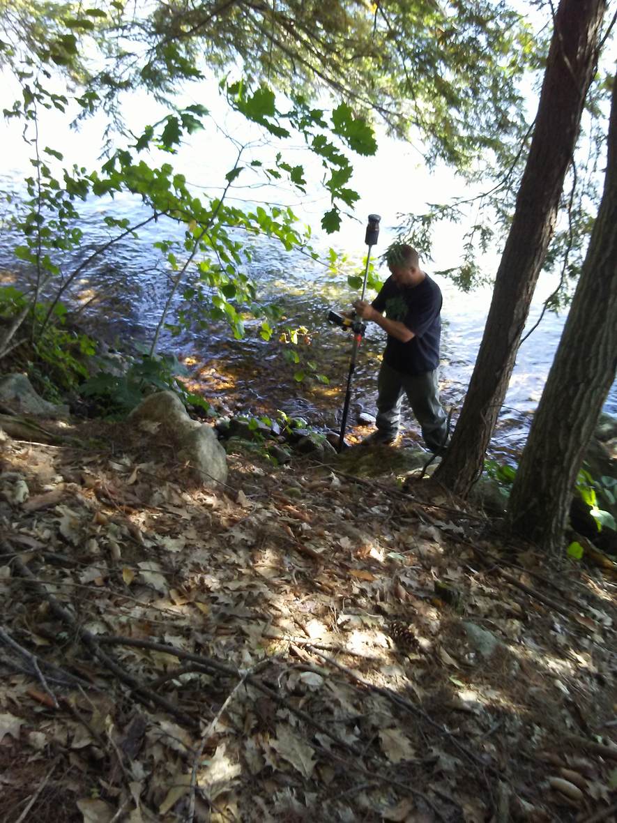 On site while the digging's underway — Great North Woods Septic Design field photo