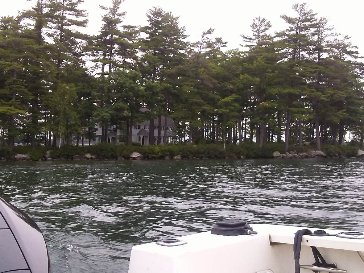 A North Country waterfront site — Great North Woods Septic Design field photo